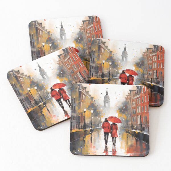 Item preview, Couple In The Rain In Amsterdam designed and sold by Rtymer.