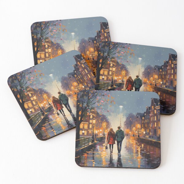 Item preview, Couple In The Rain In Amsterdam designed and sold by Rtymer.