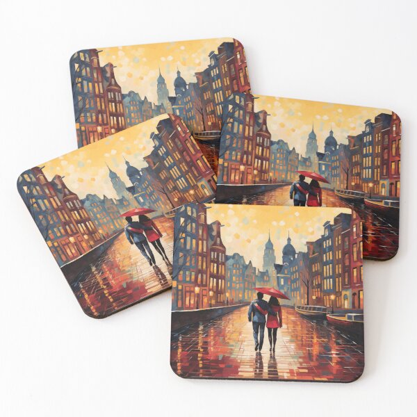 Item preview, Couple In The Rain In Amsterdam designed and sold by Rtymer.
