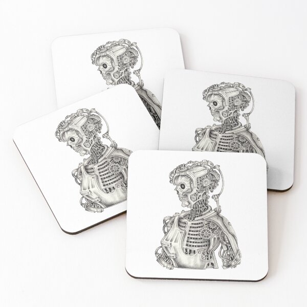 Item preview, Cyberpunk skull surreal art. designed and sold by Jiwsurreal.