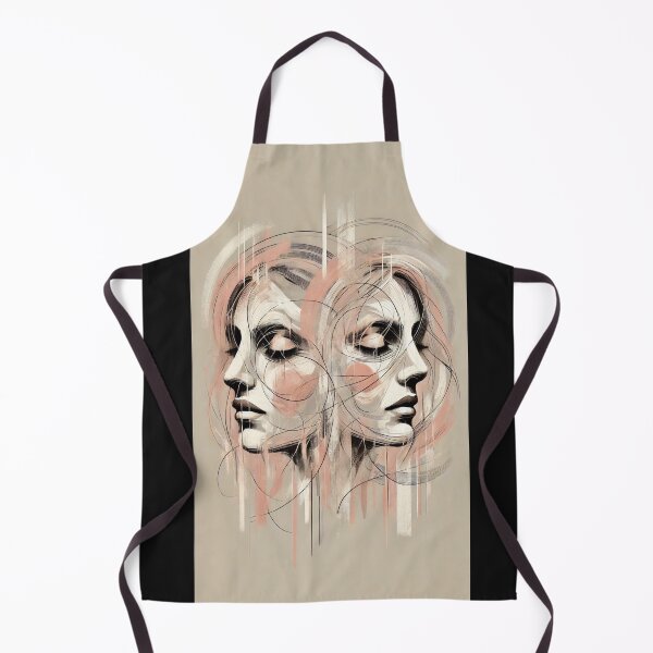 Item preview, Two Women’s Faces in White and Pastel Pink designed and sold by Blink Art Studio.
