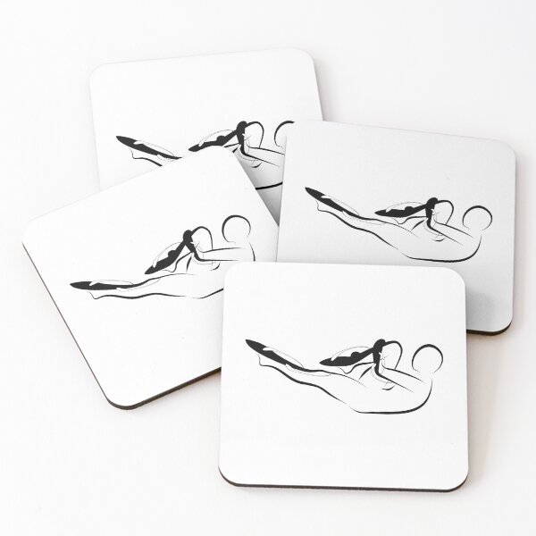 Item preview, Single leg stretch pilates pose designed and sold by sashica.