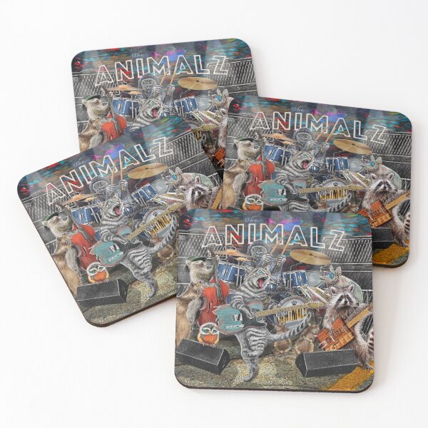 Item preview, Animal Musicians Animalz Band Cats Dog Raccoon Armadillo designed and sold by oz10.