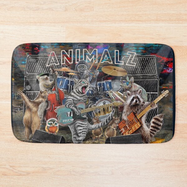Item preview, Animal Musicians Animalz Band Cats Dog Raccoon Armadillo designed and sold by oz10.