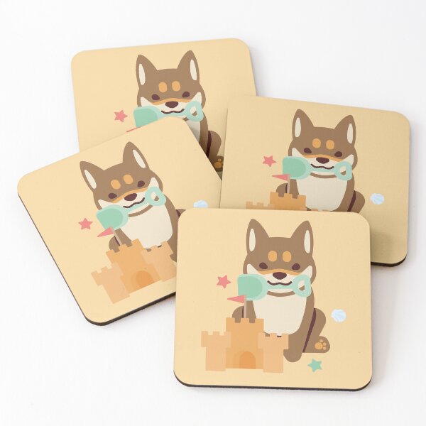 Item preview, Dog builds sandcastle designed and sold by MINIMOillu.