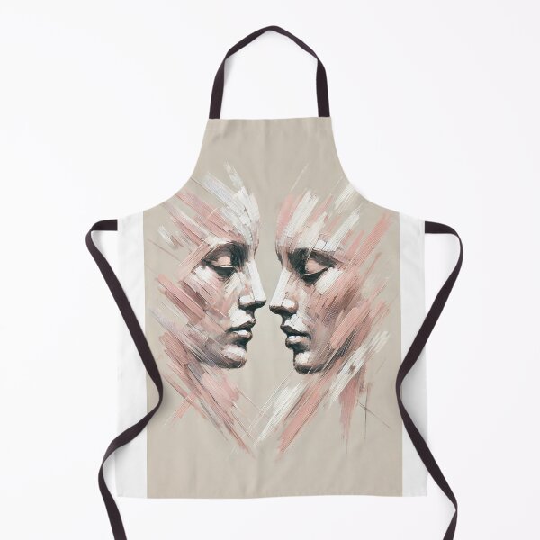 Item preview, Two Women’s Faces in White and Pastel Pink designed and sold by Blink Art Studio.