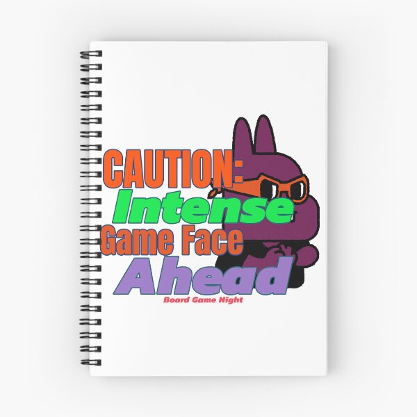 Item preview, CAUTION: Intense Game Face Ahead, Board Game Night designed and sold by LettsMerchntees.