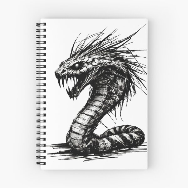 Item preview, Scruffy Monster Snake - Playful Creature designed and sold by Blink Art Studio.