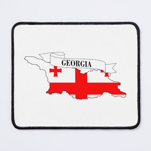 Item preview, georgia flag map designed and sold by visual adventures.