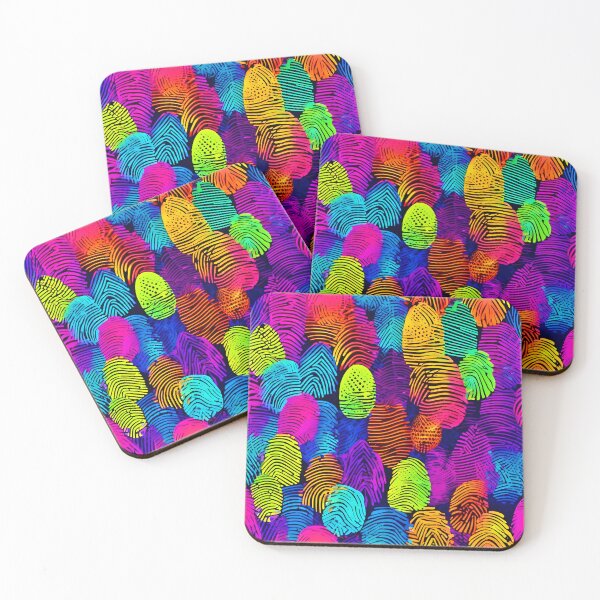 Item preview, Vibrant Fingerprint Design designed and sold by Health And Fitness Posts e-Store.
