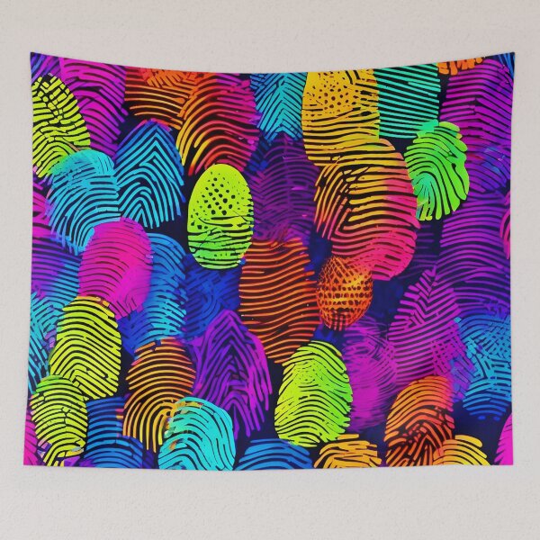 Item preview, Vibrant Fingerprint Design designed and sold by Health And Fitness Posts e-Store.
