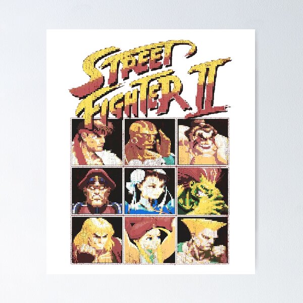 SUPER Street Fighter II ストリートファイター2 ポスター Street Fighter II Poster High Quality 4x5 8x10 8.5x11 11x17