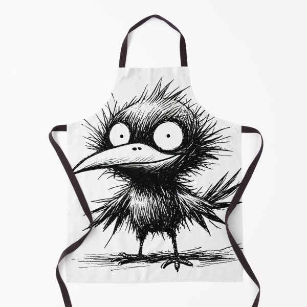 Item preview, Scruffy Bird Monster - Quirky Feathered Creature designed and sold by Blink Art Studio.