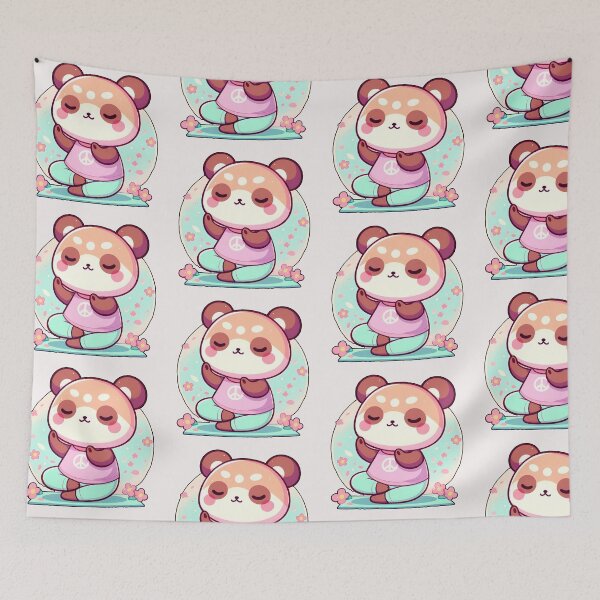 Item preview, Cute Panda Meditating designed and sold by Targa-desing.