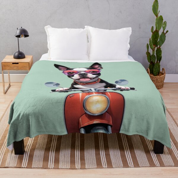 Item preview, Retro Ride: Boston Terrier on the Go #1 designed and sold by purrfect pattern.