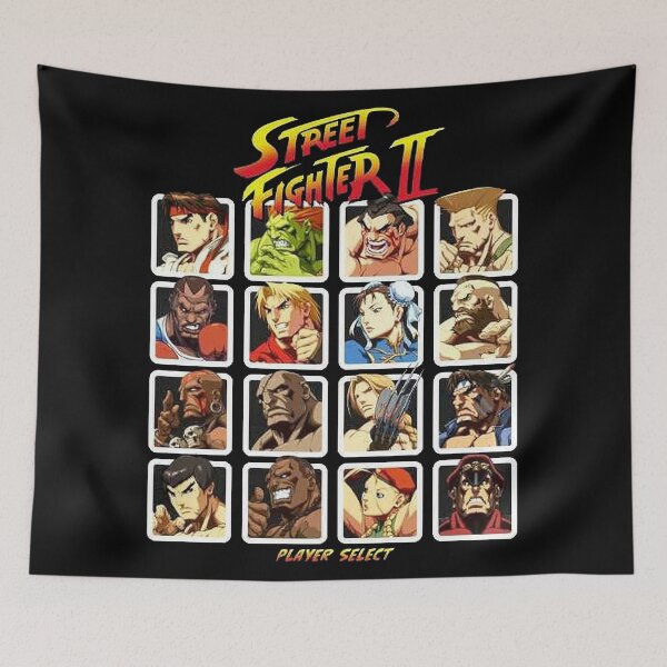 Item preview, Street Fighter 2 Player Select designed and sold by arfabasoko.