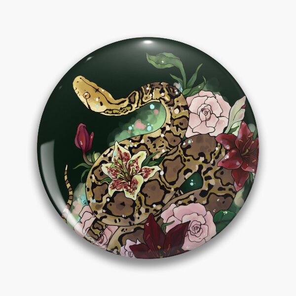 Item preview, Reticulated Python & Pretty Flora designed and sold by Morgan Carpenter.
