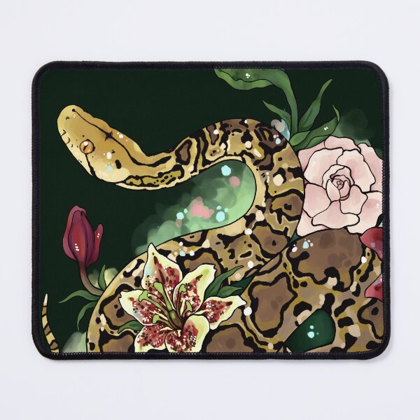 Item preview, Reticulated Python & Pretty Flora designed and sold by Morgan Carpenter.