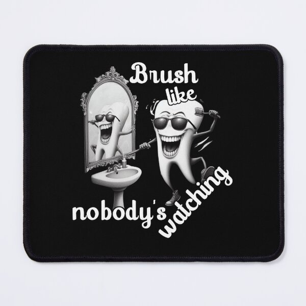 Item preview, Funny dental joke T-shirt: Brush like nobody's watching designed and sold by ArtDesignMC.