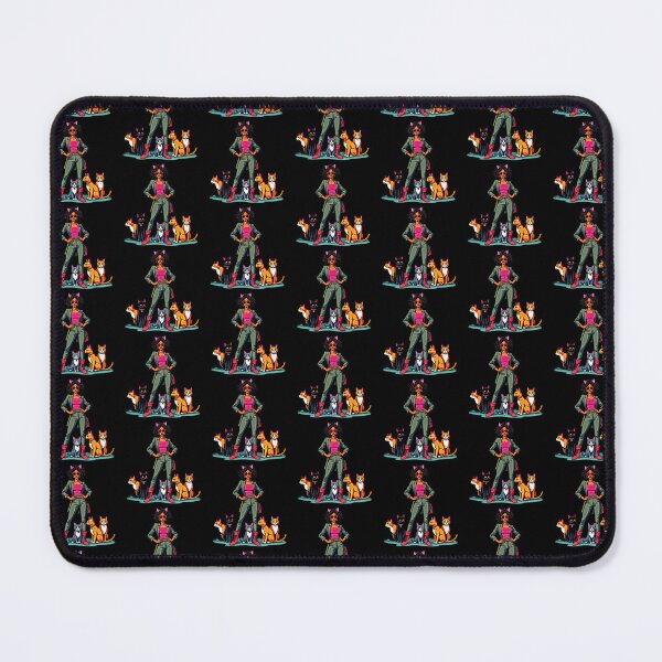 Item preview, Stylish Cat Lady with Playful Cats designed and sold by artwaves.