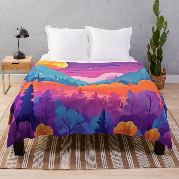 Item preview, Moonlit Autumn Forest designed and sold by Health And Fitness Posts e-Store.
