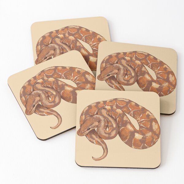 Item preview, Brown Ball Python Snake Drawing designed and sold by Crescent-Canvas.