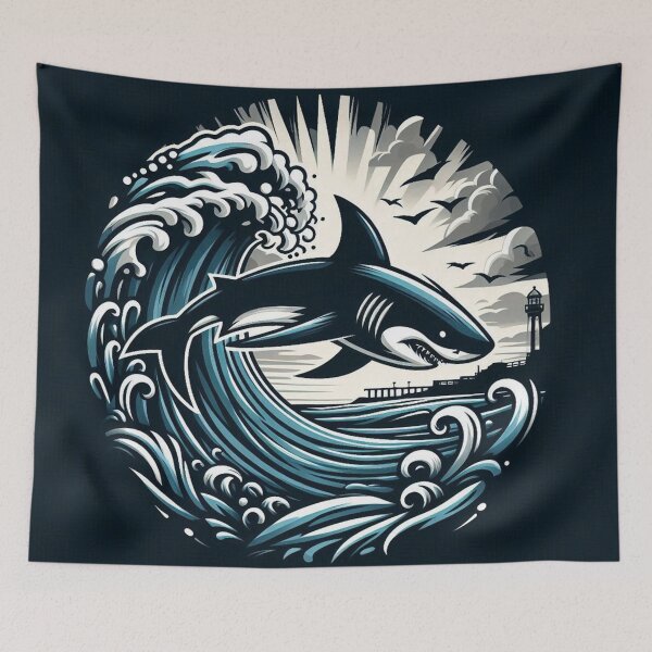 Item preview, Shark designed and sold by MarElfArtelier.