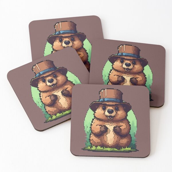 Item preview, Pixel Groundhog Delight designed and sold by NaturePixel.