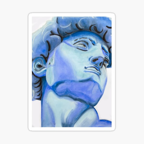 ArtPrint Primary Classic Painting Blue Sticker