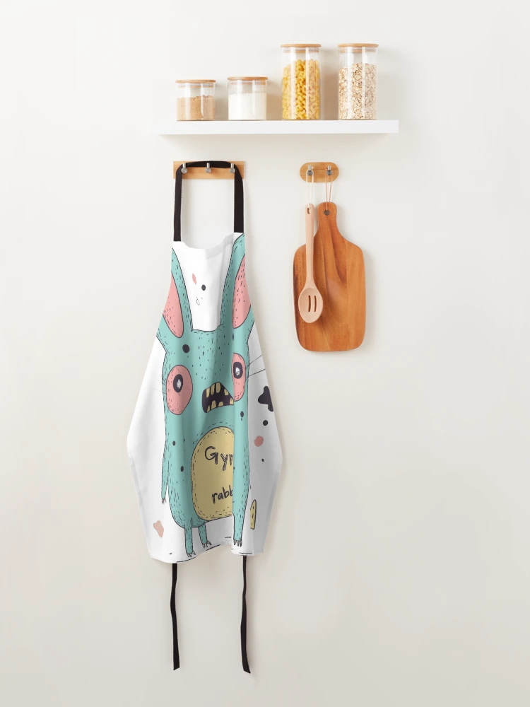 Thumbnail 4 of 6, Apron, Gyro Rabbit [2] designed and sold by WickerStudio.