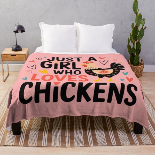 Item preview, Just a Girl Who Loves Chickens designed and sold by 123ks.