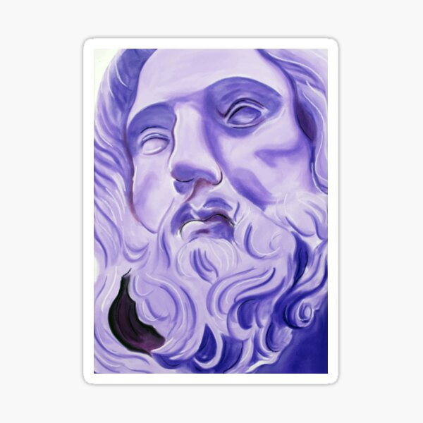 ArtPrint Primary Classic Painting Violet Sticker