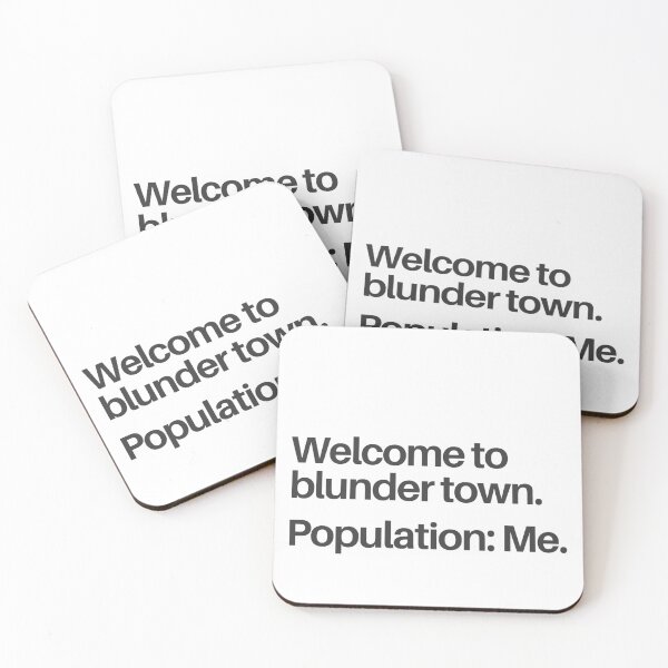 Item preview, Welcome to Blunder Town - Funny Chess Design designed and sold by felixpauli.