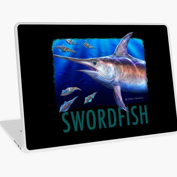 Broadbill Swordfish, Night Moves Laptop Skin