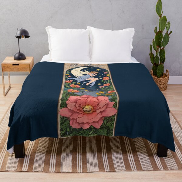 Item preview, THE MOON, LA LUNA, FLORAL VINTAGE FANTASY ILLUSTRATION designed and sold by La Loca.