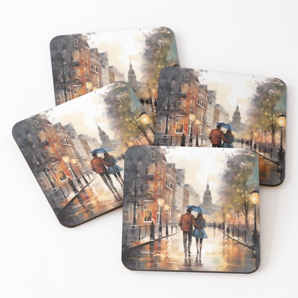 Item preview, Couple In The Rain In Amsterdam designed and sold by Rtymer.