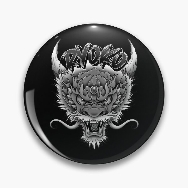 Item preview, RYOKO Main Logo Black and White - Merch designed and sold by RyokoMedia.