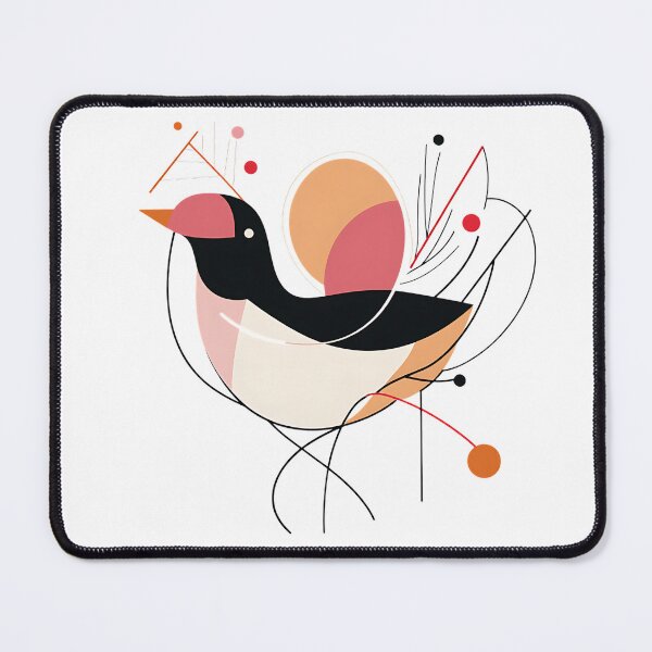 Item preview, A cute bird filled shapes and delicate line details. designed and sold by FreedomArtShop.