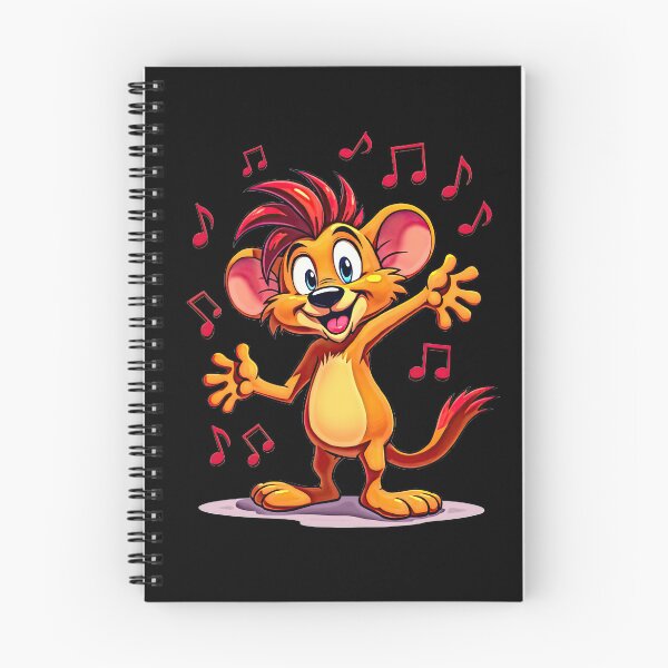 Item preview, Playful Cartoon Character with Musical Notes designed and sold by artwaves.