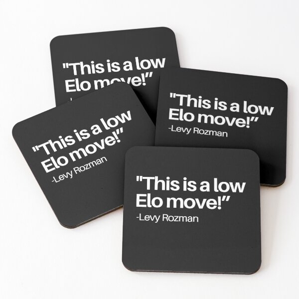 Item preview, This is a low elo move! - Funny Levy Rozman Chess Quote designed and sold by felixpauli.