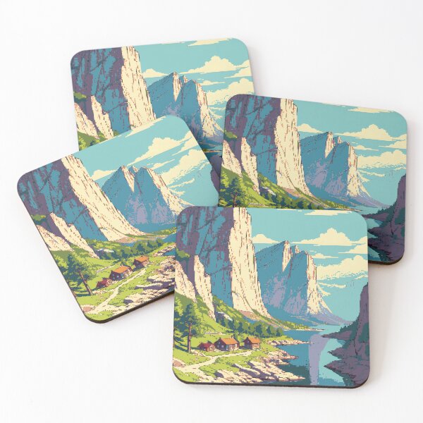 Item preview, Pixel Heights of Kjerag's Throne designed and sold by NaturePixel.