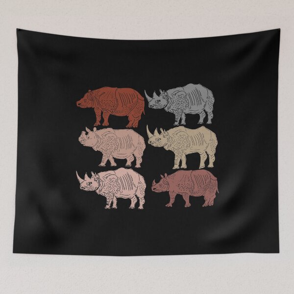 Item preview, Vintage Rhino Lover Kids Zoology Retro Rhinoceros designed and sold by DSWShirts.