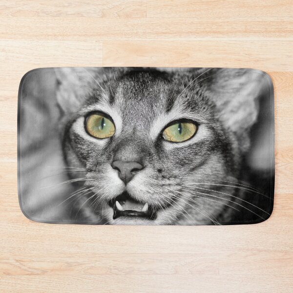 Item preview, Chausie cat in black and white designed and sold by Kacharava.