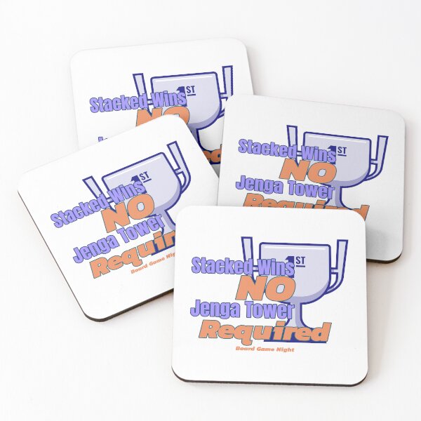 Item preview, Stacked Wins: No Jenga Tower Required, Board Game Night designed and sold by LettsMerchntees.