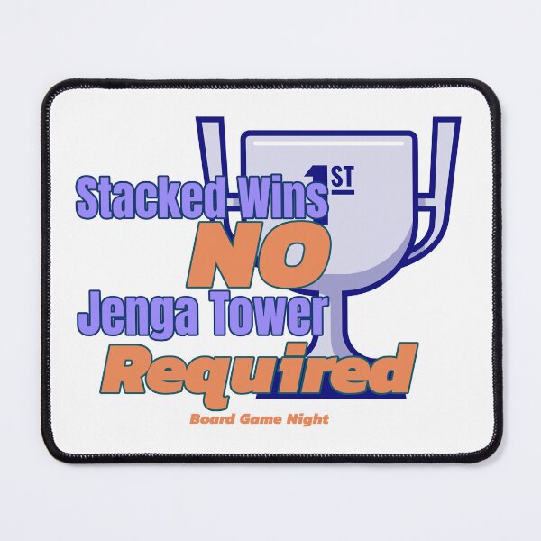 Item preview, Stacked Wins: No Jenga Tower Required, Board Game Night designed and sold by LettsMerchntees.