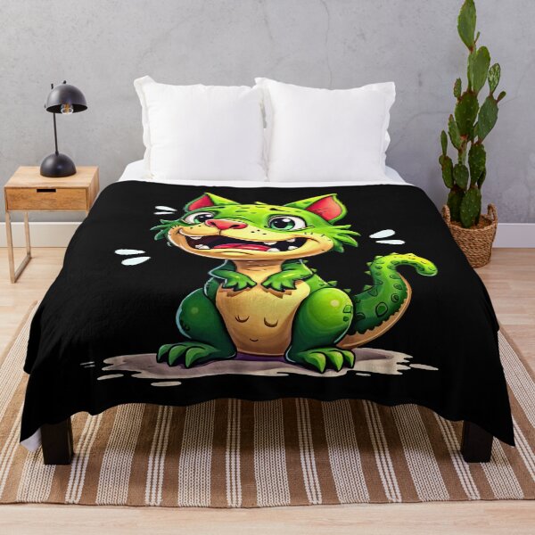Item preview, Crying green cat with scaly texture designed and sold by artwaves.