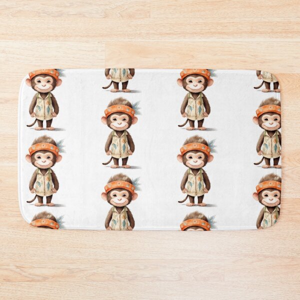 Item preview, Cute monkey in boho outfit   designed and sold by Victoria Riabov.