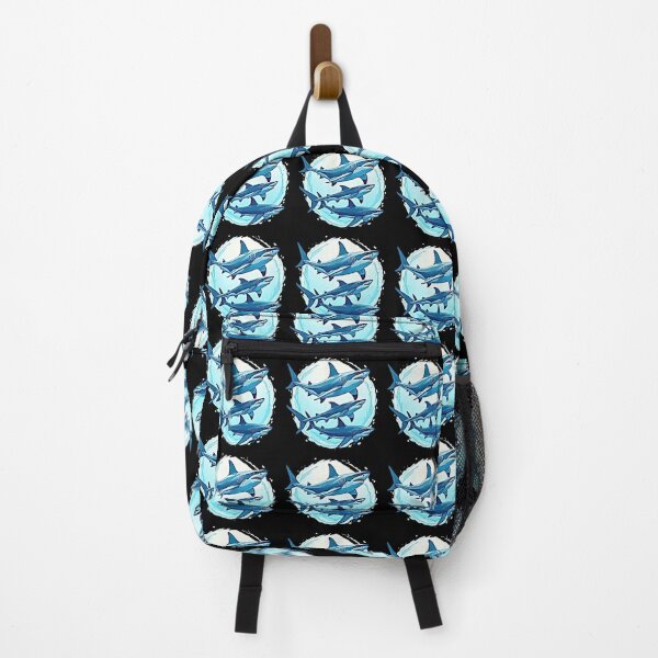 Item preview, Three Sharks Swimming in Light Blue Water designed and sold by artwaves.