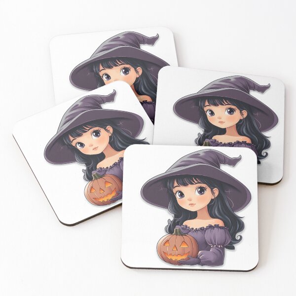 Item preview, Adorable Witch with Pumpkins  designed and sold by Creet-Design.