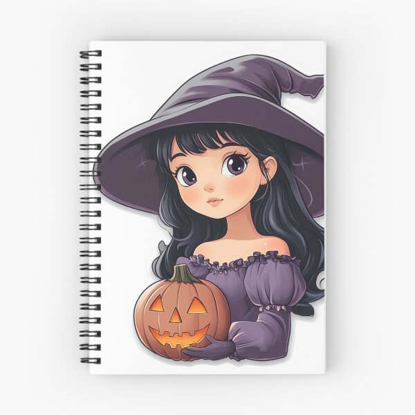 Item preview, Adorable Witch with Pumpkins  designed and sold by Creet-Design.